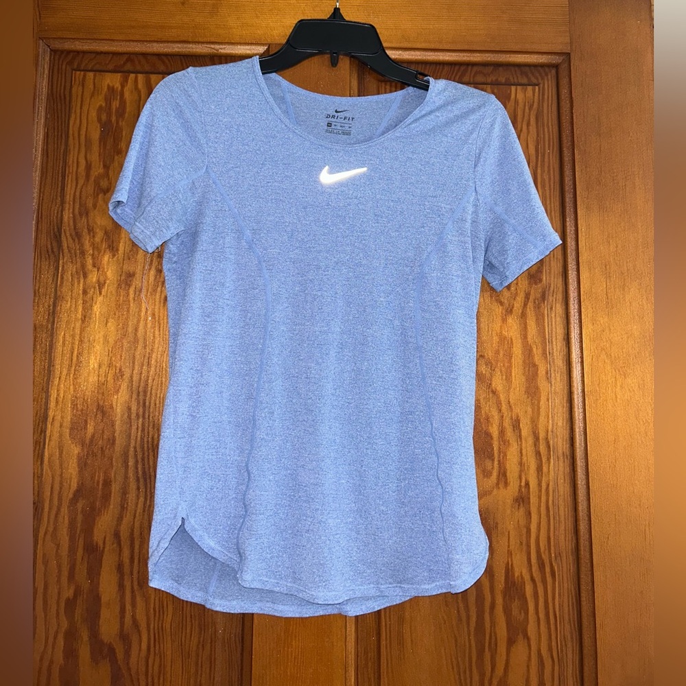 Nike Blue Fitted Short Sleeve T-Shirt